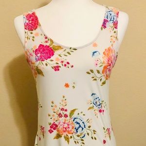 Junior’s Cream Mudd Floral Sleeveless Flower Dress